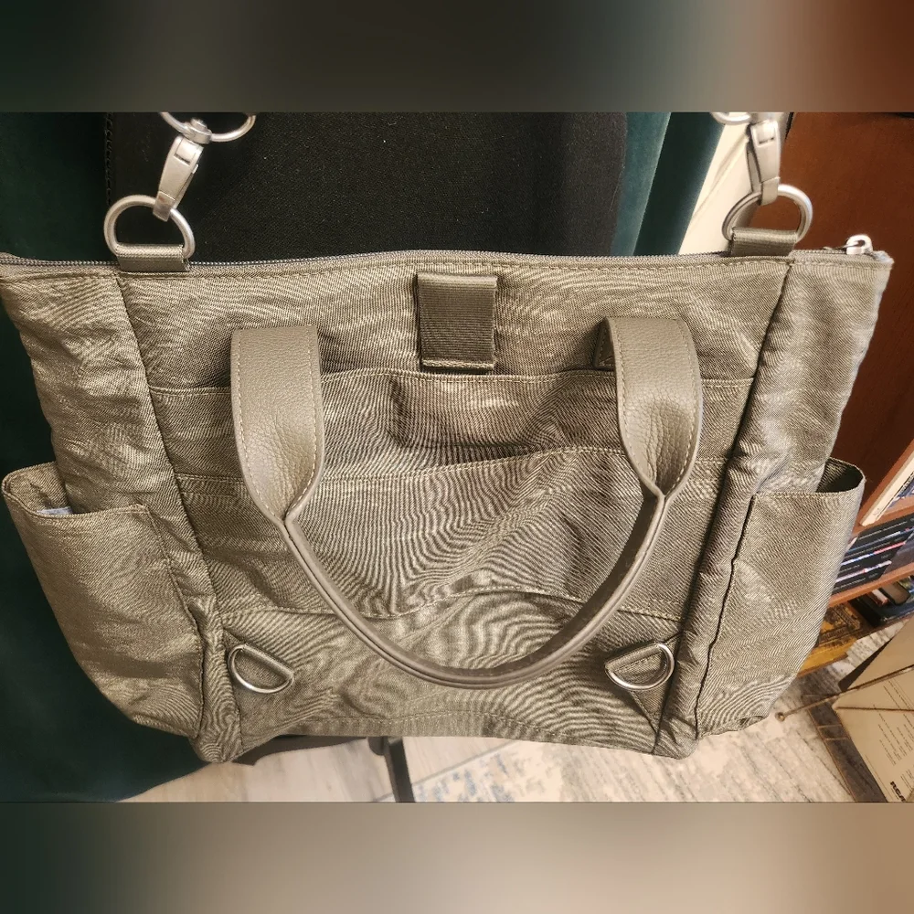 Convertible Baggallini Tote Gray Bag - Picture 2 of 6